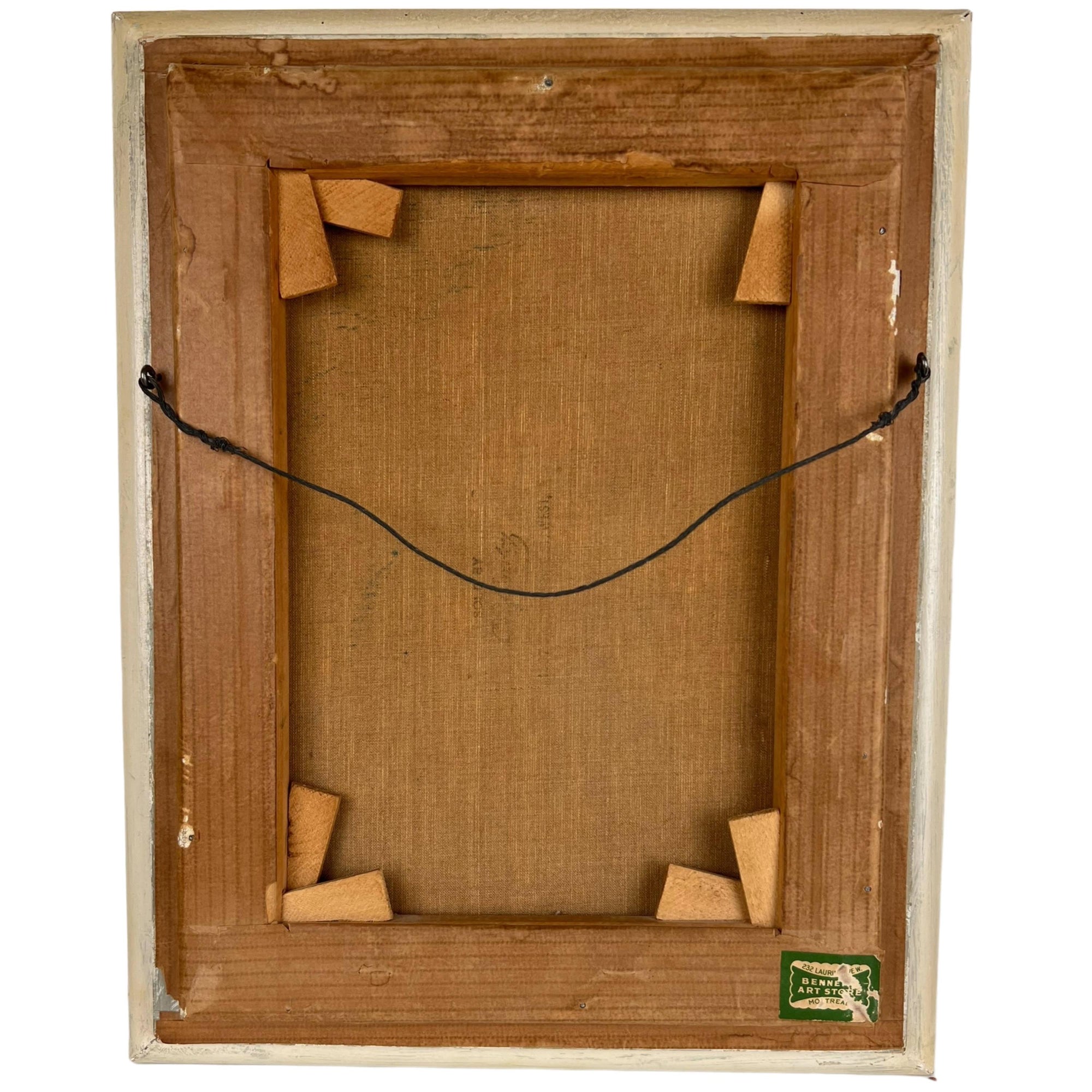 Vintage Oil Painting Jesus Christ Praying in the Garden of Gethsemane c1930s - Poppy's Vintage Clothing