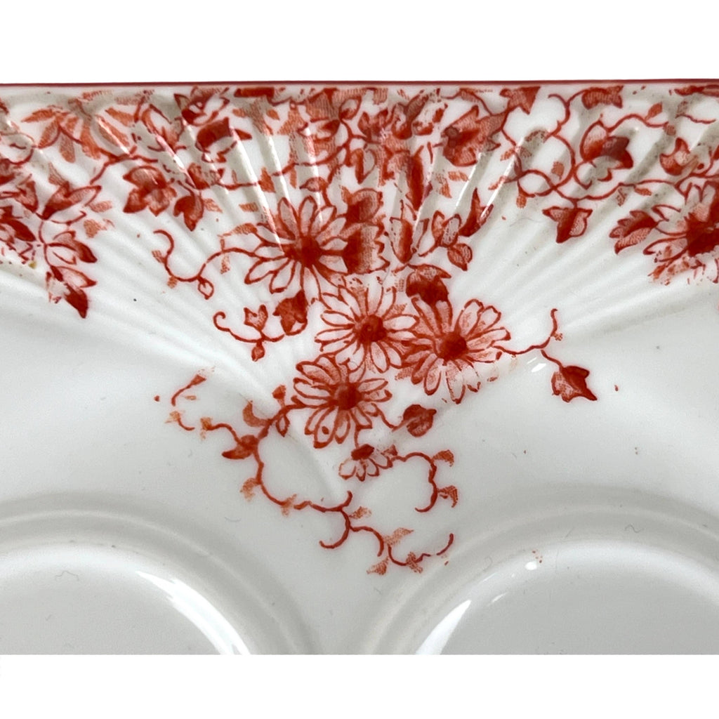 Vintage Shelley Orange Sienna Dainty Egg Cup Tray - Poppy's Vintage Clothing