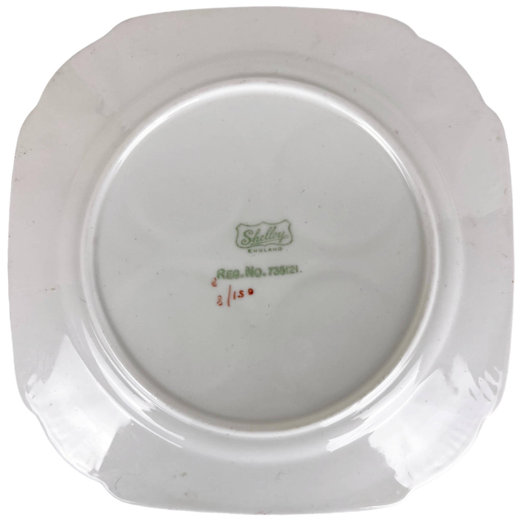 Vintage Shelley Orange Sienna Dainty Egg Cup Tray - Poppy's Vintage Clothing