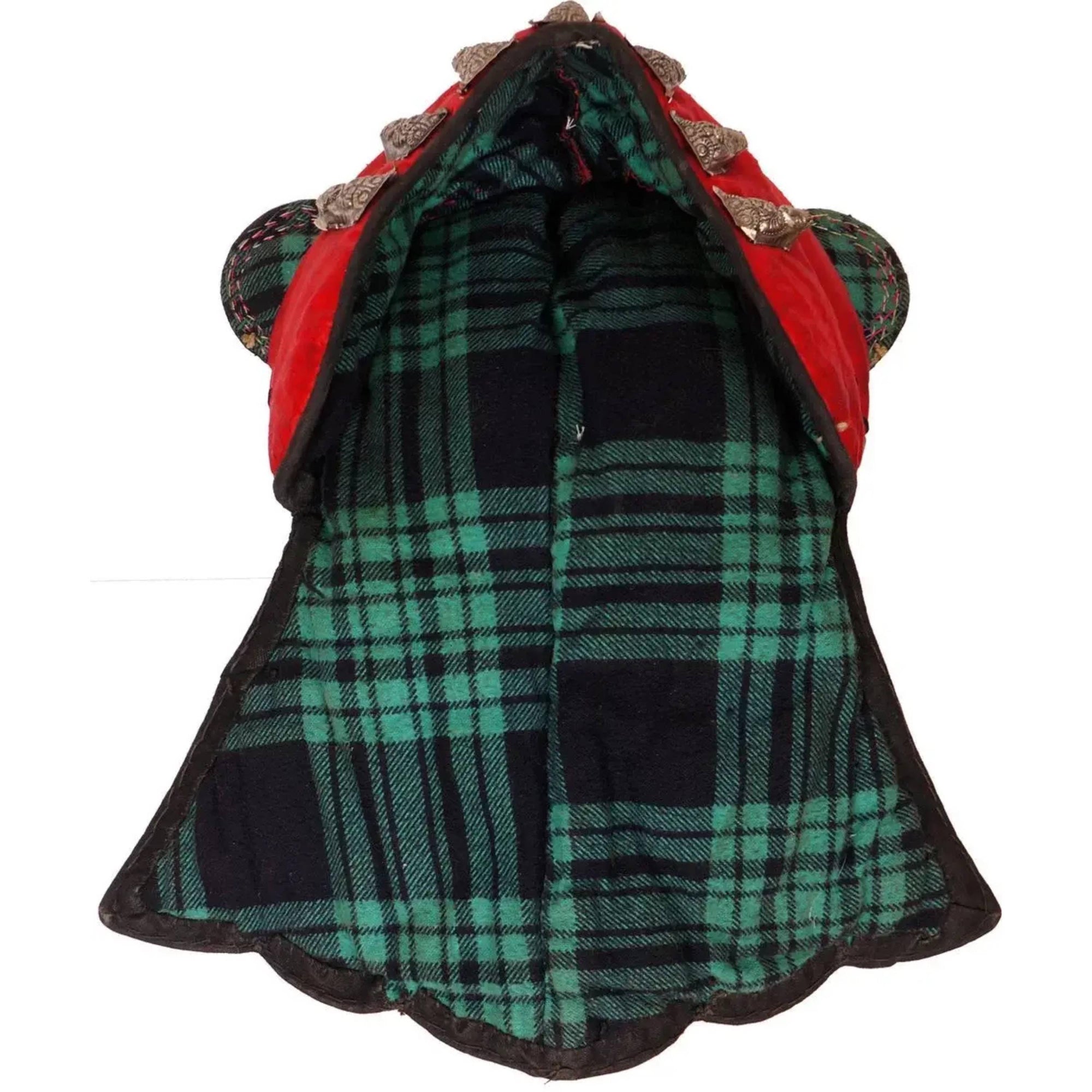 Vintage Chinese Childs Tiger Hat with Ethnic Miao Silk Embroidery - Poppy's Vintage Clothing