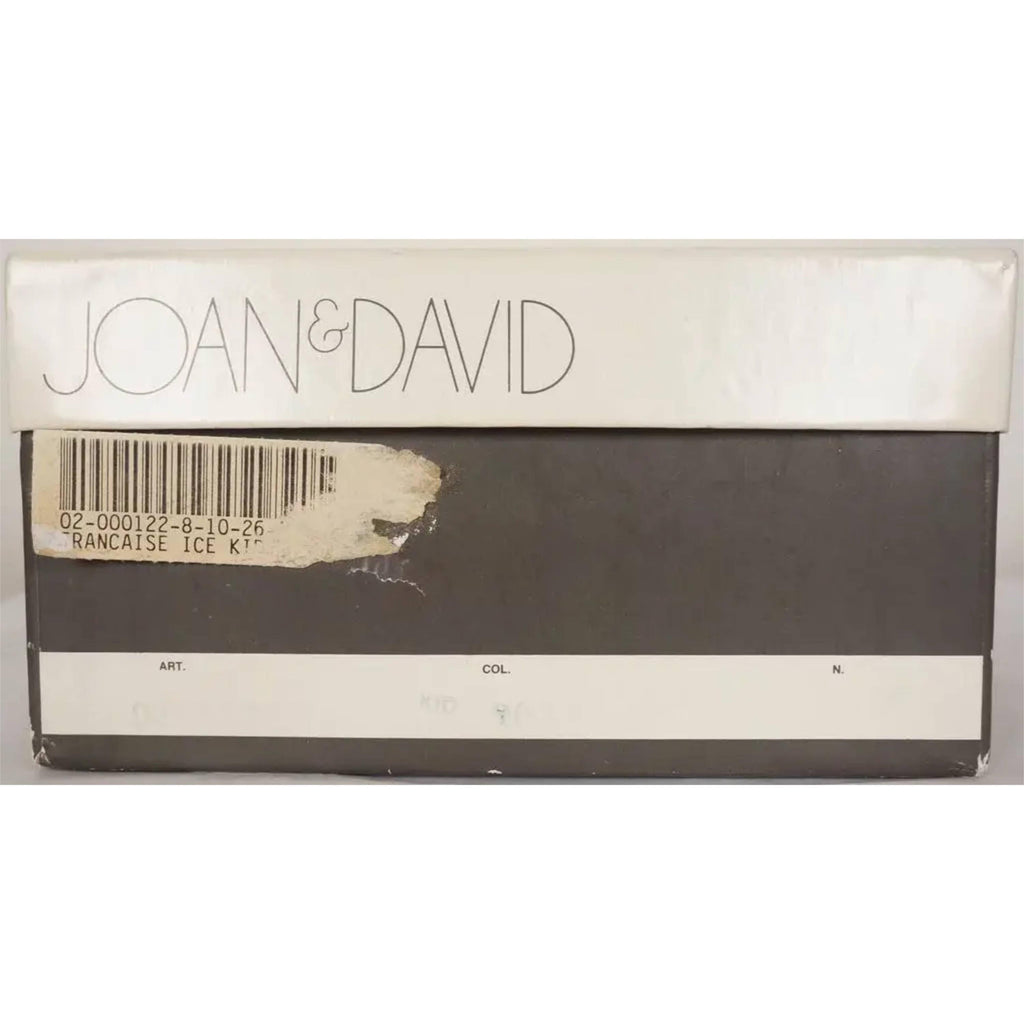 Vintage 1980s Joan & David Couture Shoes Sandals Hand Made in Italy Size 7 with Box - Poppy's Vintage Clothing
