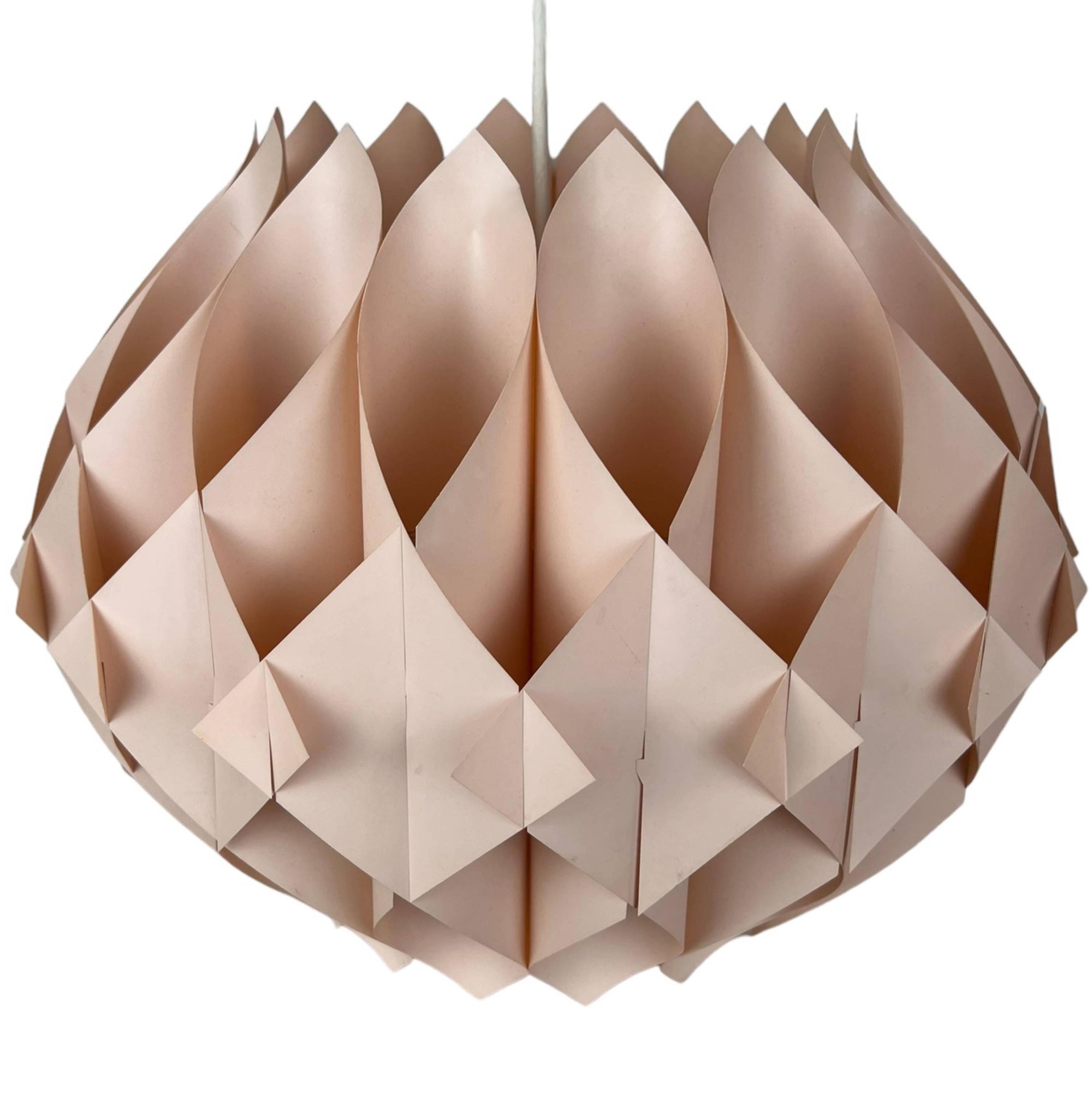 1970s Mid Century Modern Danish Pendant Lamp Lars Schioler Butterfly for Hoyrup Denmark - Poppy's Vintage Clothing