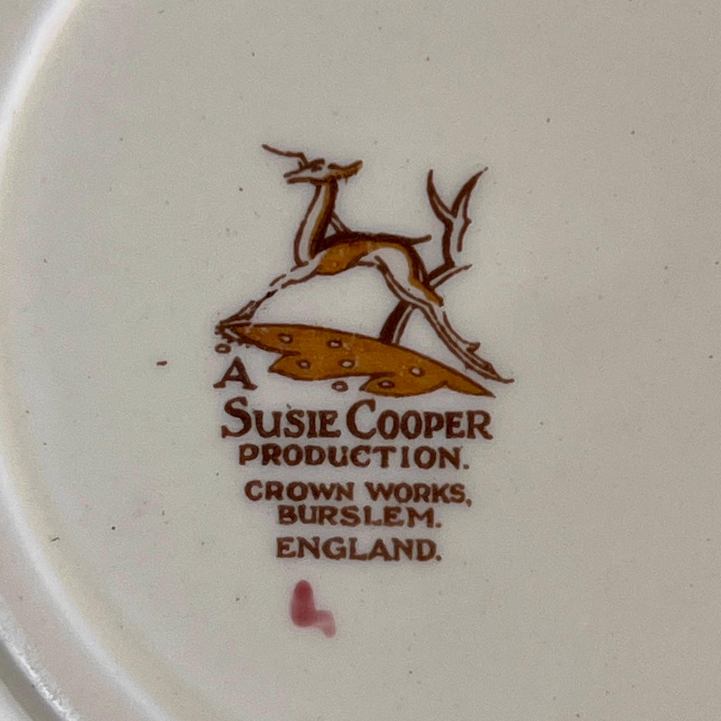 Vintage 1930s Susie Cooper Faded Pink Patricia Rose Cereal Bowl - Poppy's Vintage Clothing