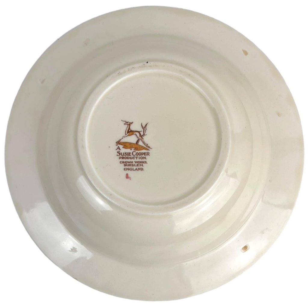 Vintage 1930s Susie Cooper Faded Pink Patricia Rose Cereal Bowl - Poppy's Vintage Clothing