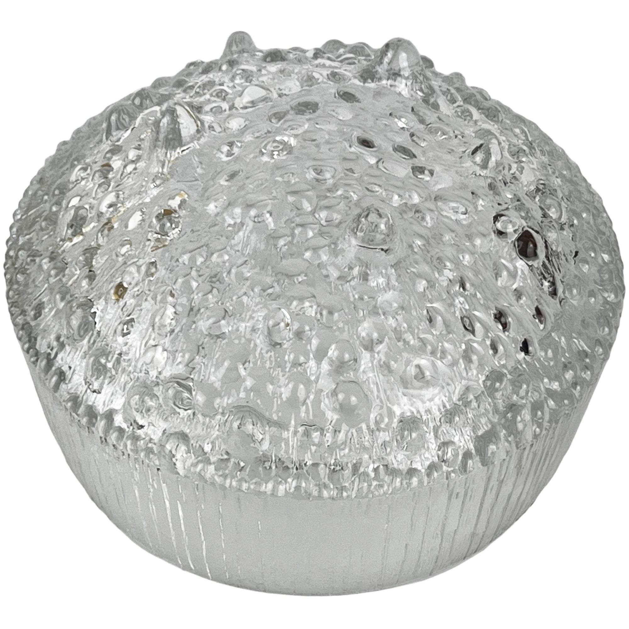 Iittala Glass Finland Ultima Thule 3 Toed Serving Bowl 7 Tapio Wirkkala Design - Poppy's Vintage Clothing
