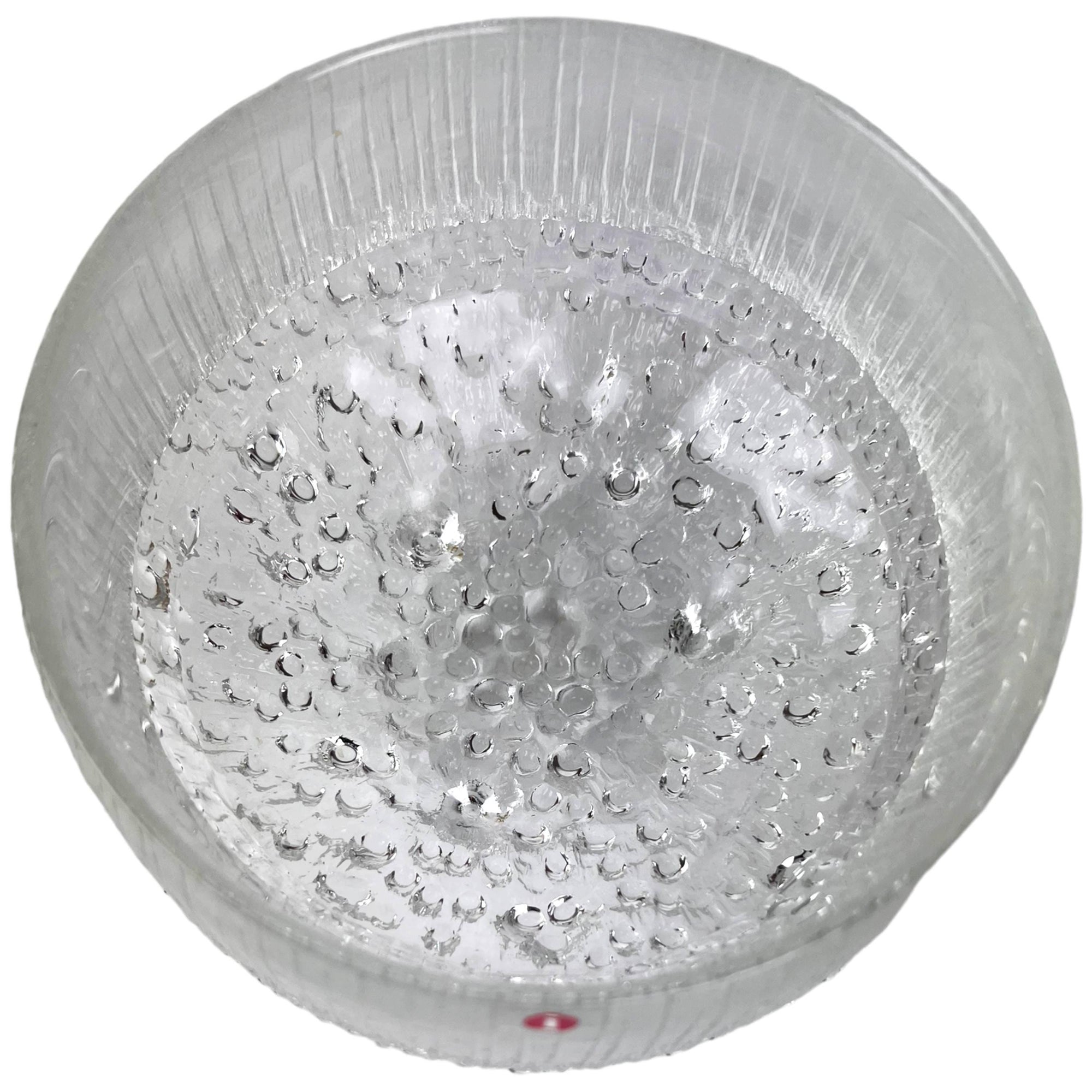 Iittala Glass Finland Ultima Thule 3 Toed Serving Bowl 7 Tapio Wirkkala Design - Poppy's Vintage Clothing