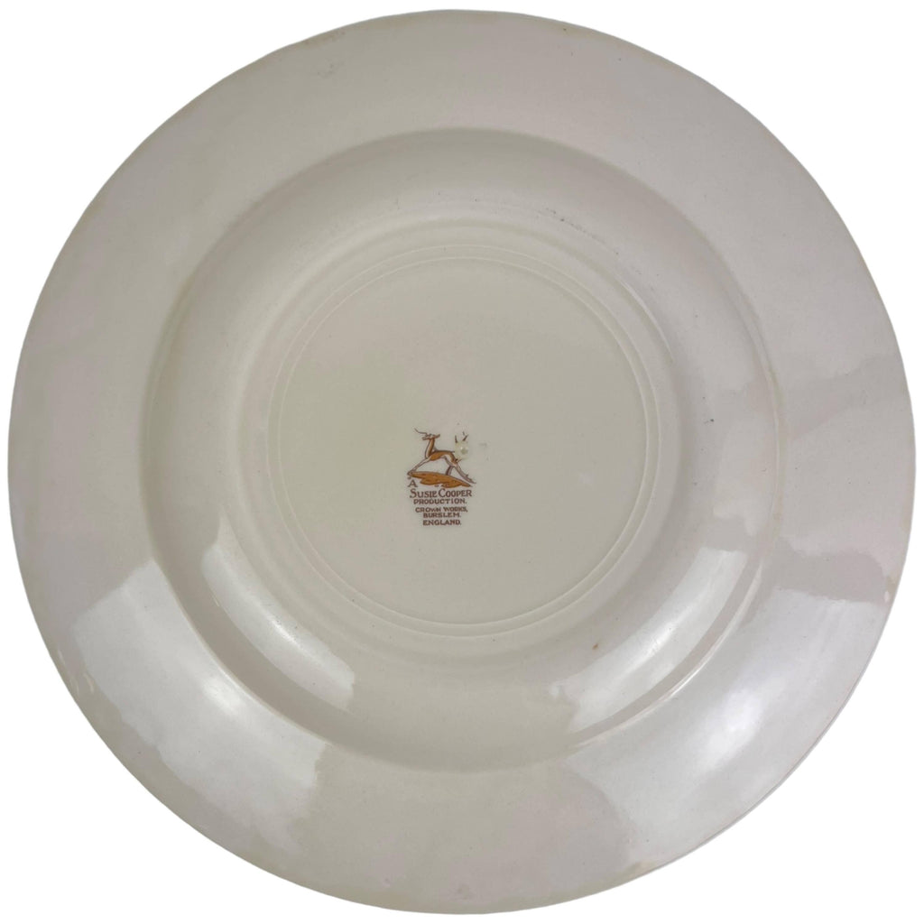 Vintage 1930s Susie Cooper Pink Patricia Rose Dinner Plate 10 - Poppy's Vintage Clothing