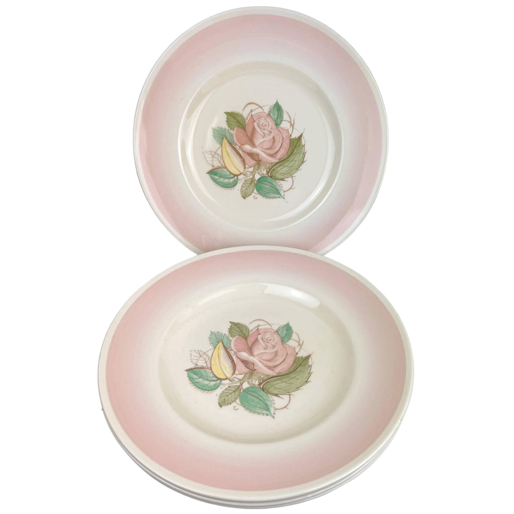 Vintage 1930s Susie Cooper Pink Patricia Rose Dinner Plate 10 - Poppy's Vintage Clothing