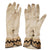 Vintage Edwardian Cream Leather Gloves - Embroidered - 6 3/4 - Titantic Era - Poppy's Vintage Clothing