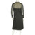 Vintage 1920s Black Silk Chiffon Day Dress with Lace Bib Size Medium - Poppy's Vintage Clothing