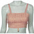 Vintage 1920s Flapper Bandeau Bra Pink Woven Cotton Binding Brassiere - Poppy's Vintage Clothing