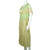 Vintage 1920s Green Chiffon Silk &amp; Lace Peignoir Dress Flapper Style Size M - Poppy's Vintage Clothing