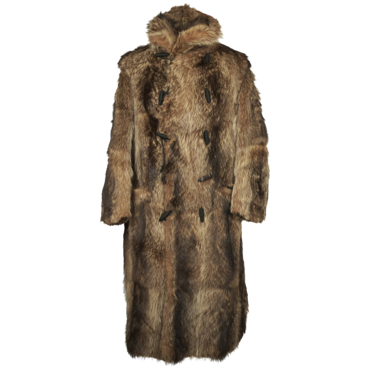 Vintage 1920s Mens Raccoon Fur Coat Ivy League Football Fan Size L - Poppy's Vintage Clothing