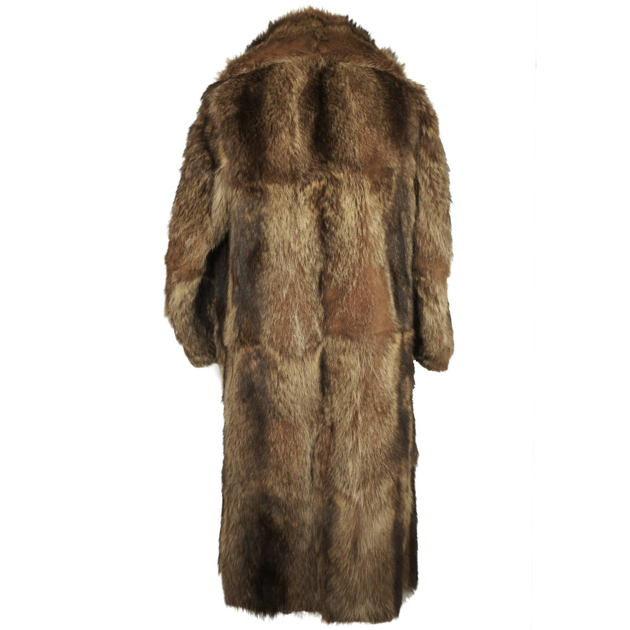 Vintage 1920s Mens Raccoon Fur Coat Ivy League Football Fan Size L - Poppy's Vintage Clothing