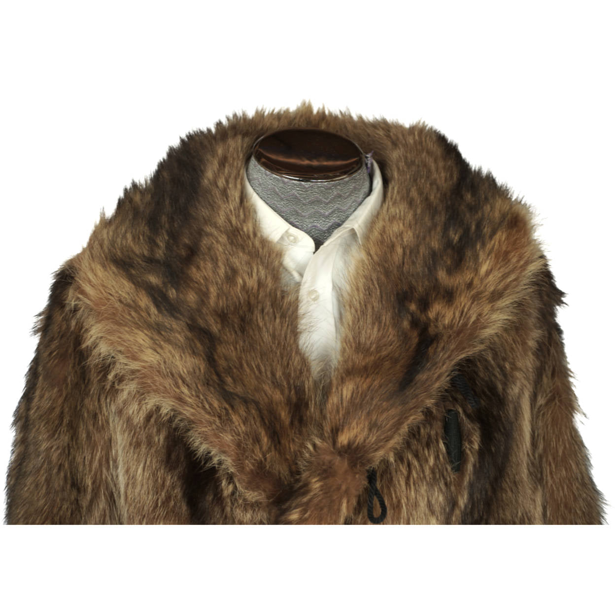 Vintage 1920s Mens Raccoon Fur Coat Ivy League Football Fan Size L - Poppy's Vintage Clothing