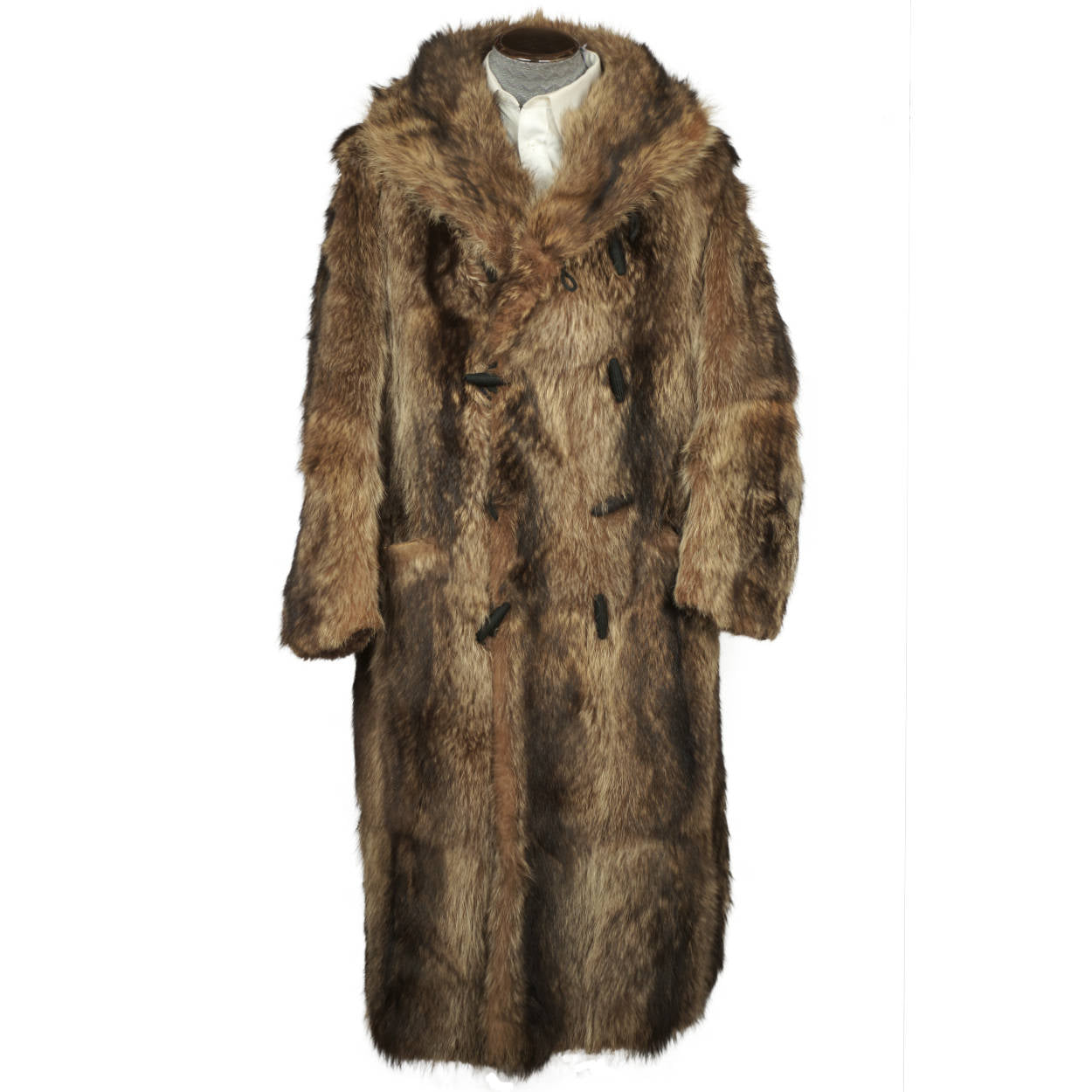 1920s French antique fur coat