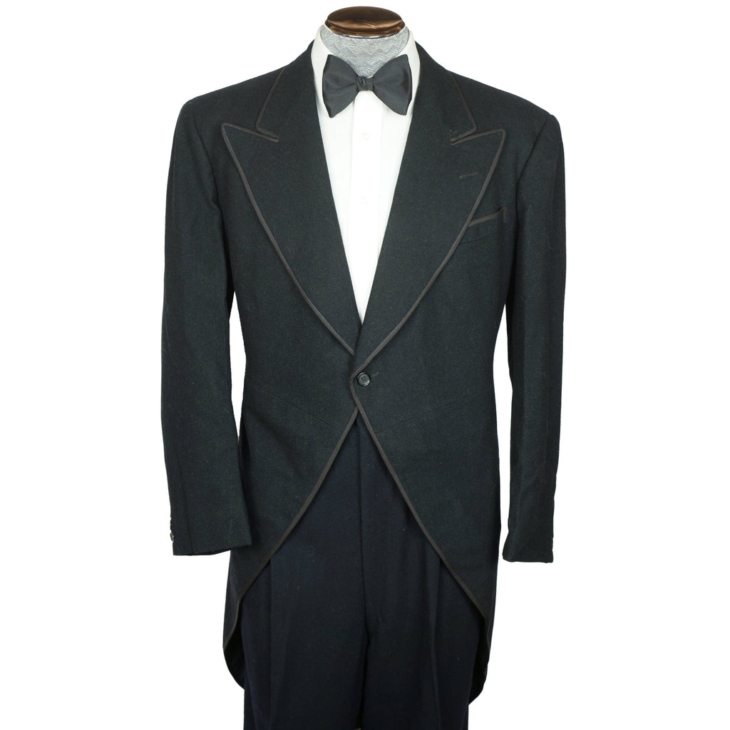 Vintage 1920s Morning Coat Cutaway Frock Coat