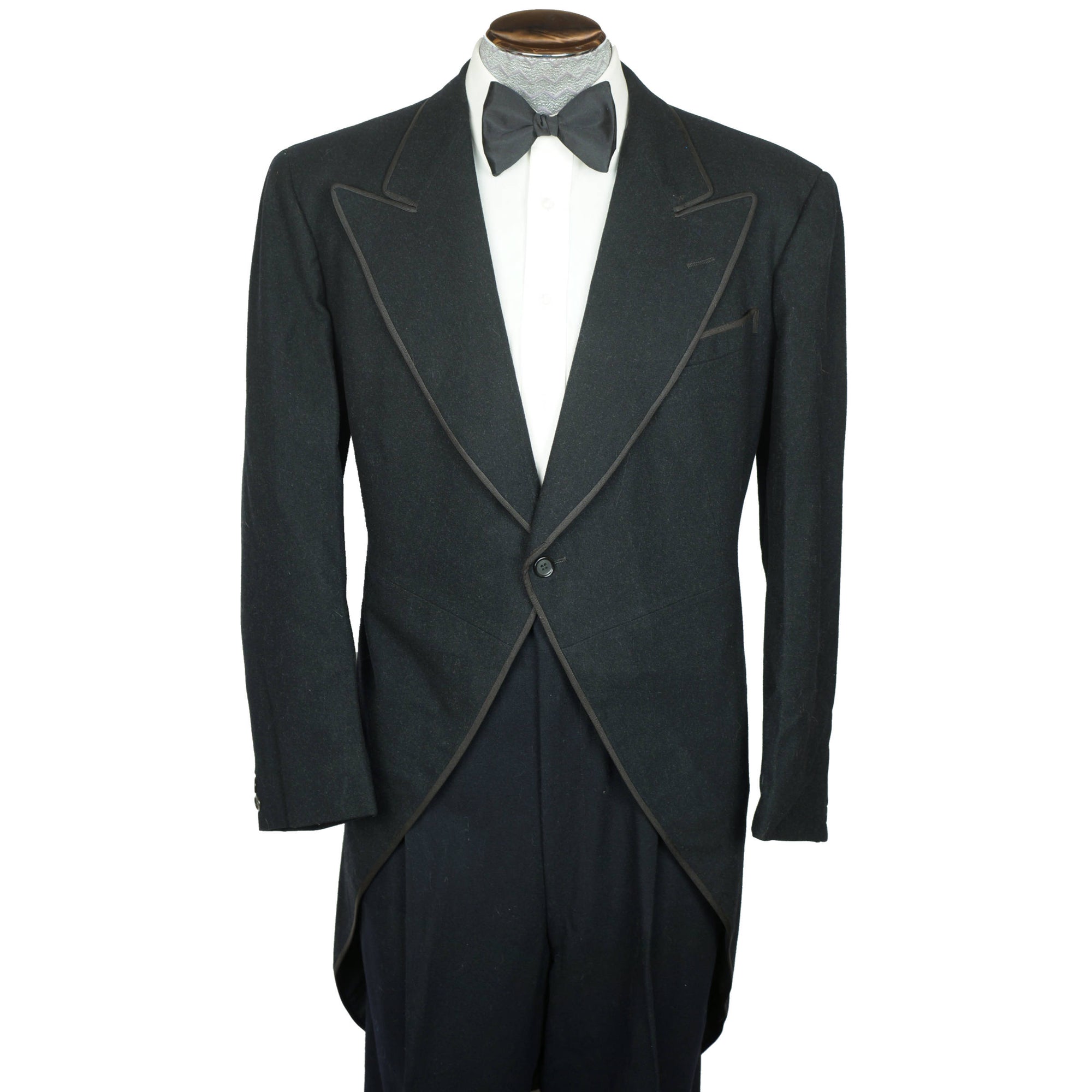 Vintage 1920s Morning Coat Cutaway Frock Coat