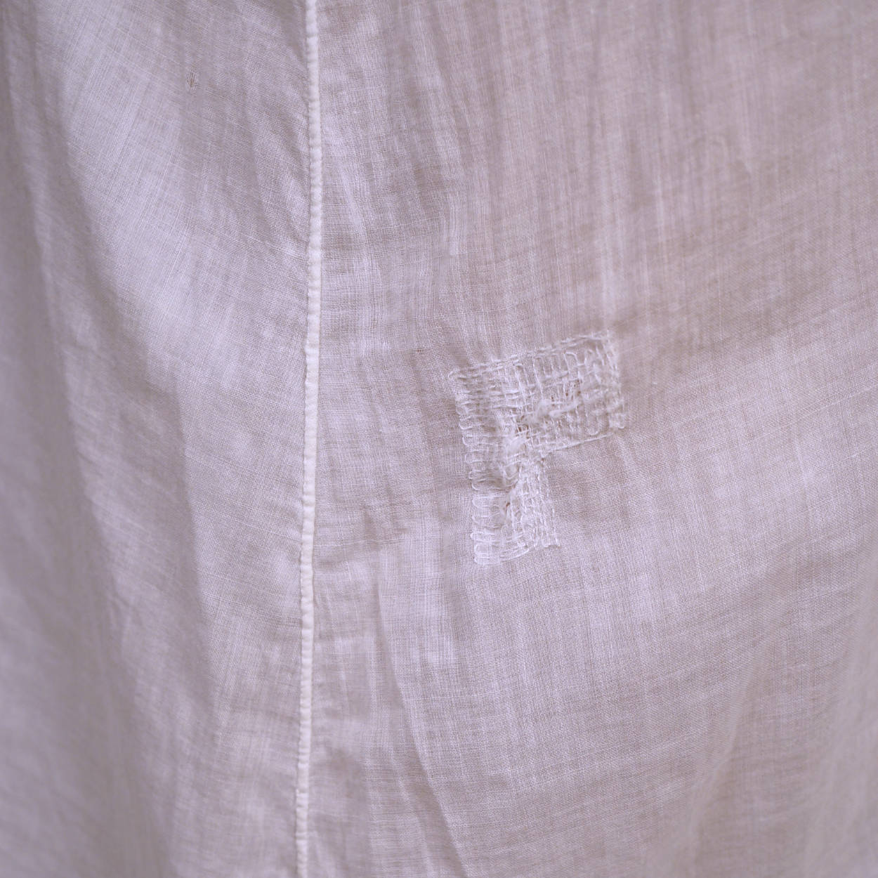 Vintage 1920s Flapper Slip White Cotton Chemise Size M - Poppy's Vintage Clothing