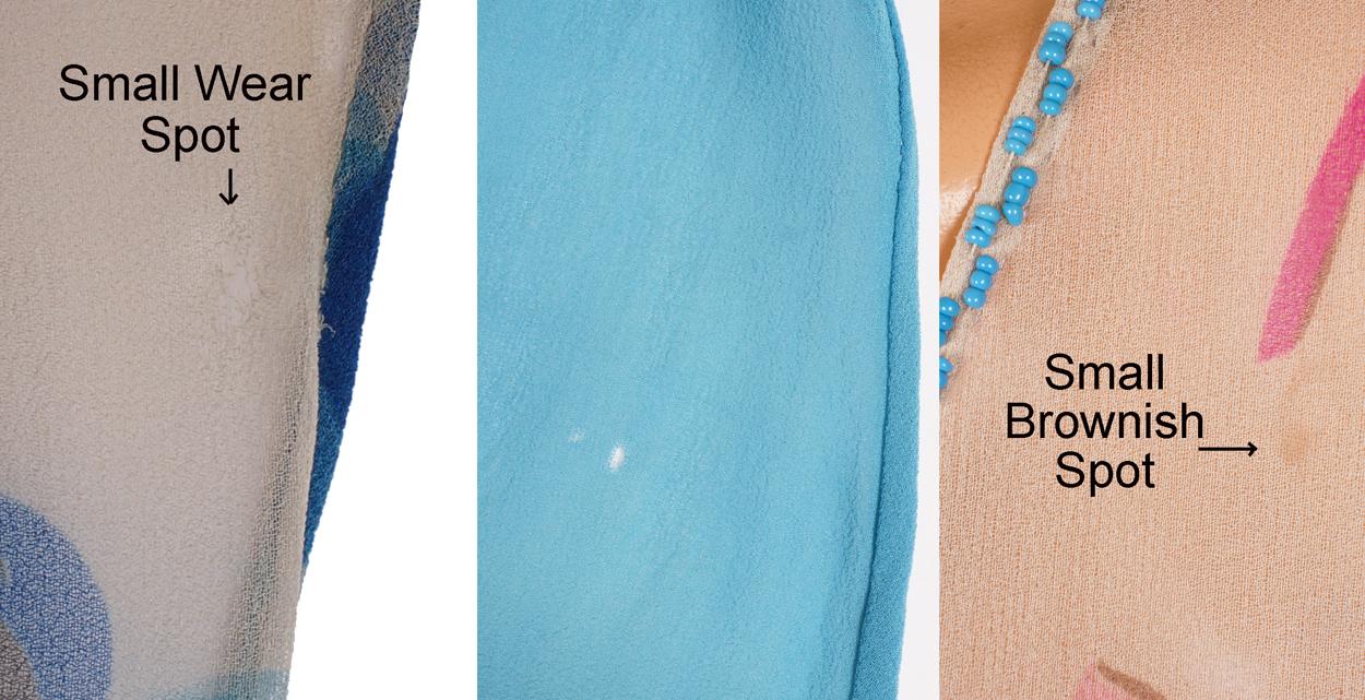 Vintage 1920s Art Deco Silk Chiffon Dress - Floral Print -  Size S - Poppy's Vintage Clothing