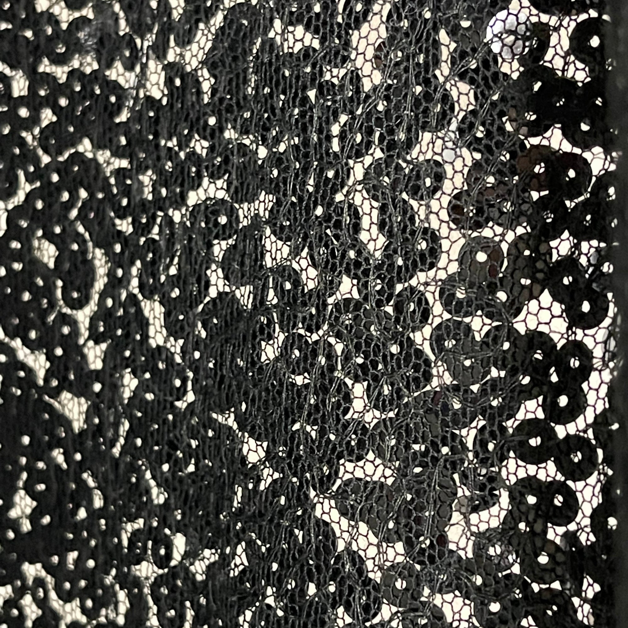 Vintage 1930s Sequinned Jacket Black Sequins on Netting