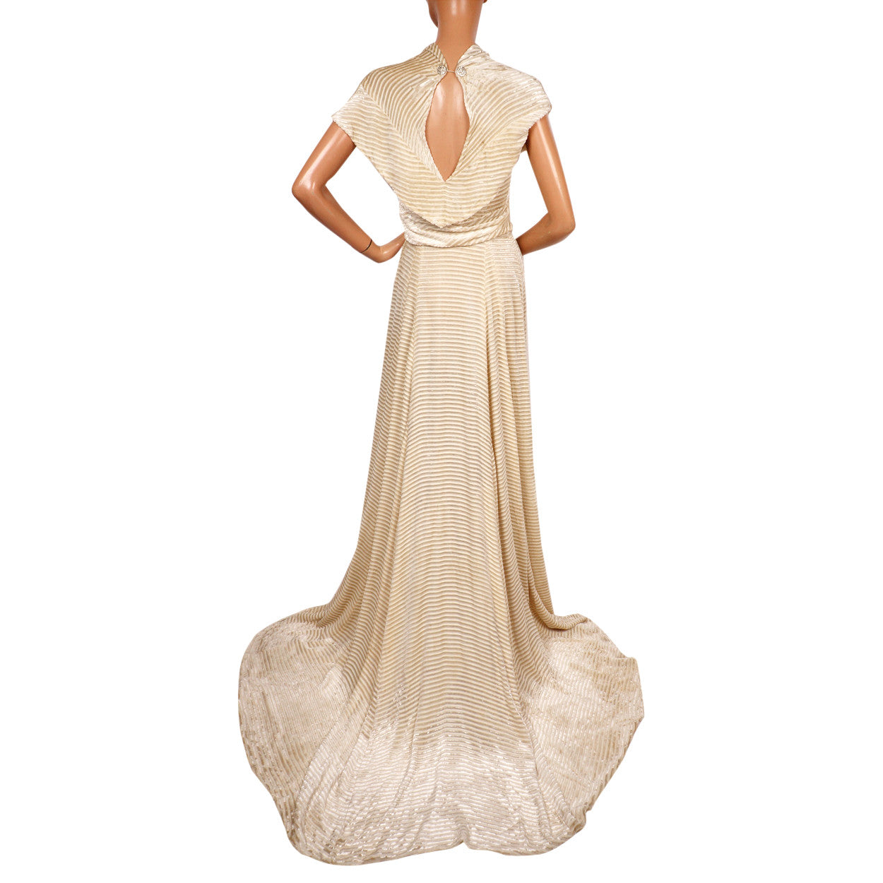 Vamp - Ivory Velvet Wedding Gown - OS – ALEXANDRAKING