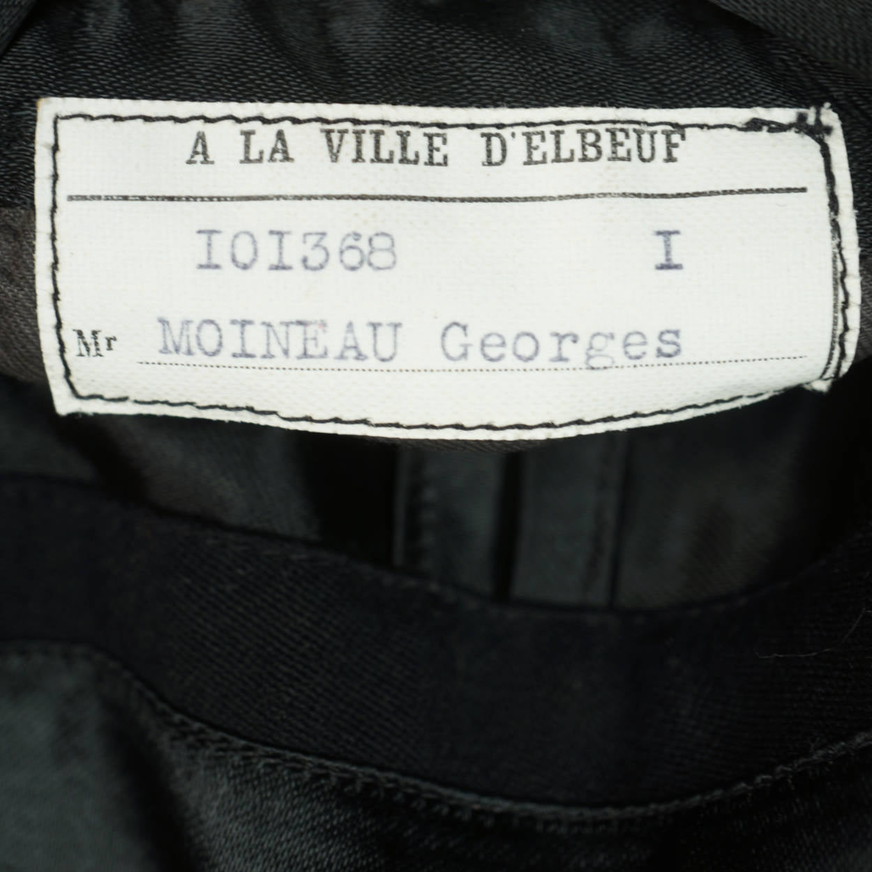 Vintage 1920s Tuxedo Jacket Georges Moineau La Ville d’Elbeuf France - Poppy's Vintage Clothing
