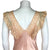 Vintage 1930s Nightie Pink Satin w Lace Trim Nightgown Sz M