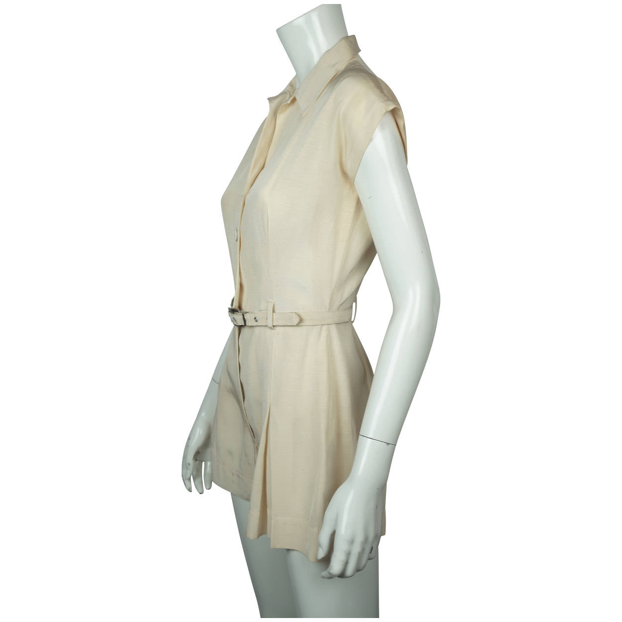 Vintage 1930s 40s Tennis Uniform Dress Playsuit One Piece Skort Size M - Poppy's Vintage Clothing