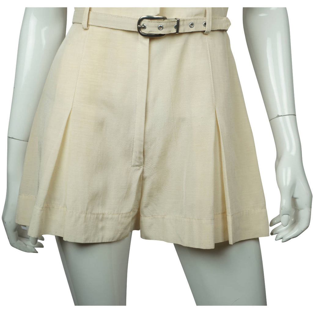 Vintage 1930s 40s Tennis Uniform Dress Playsuit One Piece Skort Size M - Poppy's Vintage Clothing