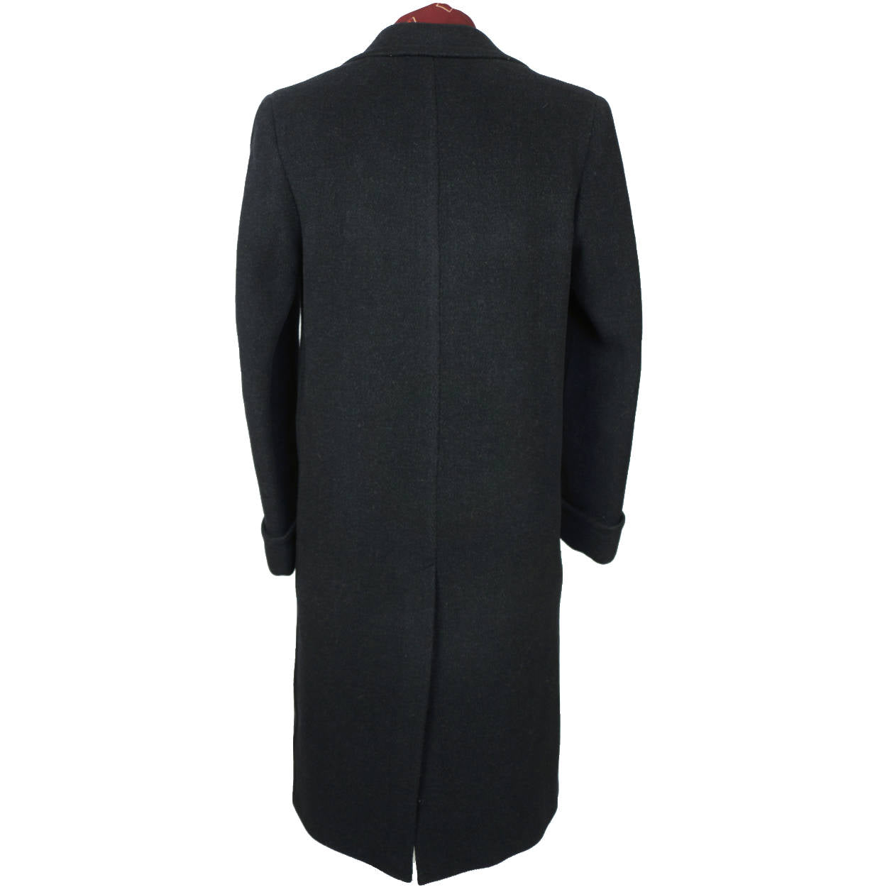 Vintage 1940 Mens Wool Overcoat Black Coat by Supercraft Montreal