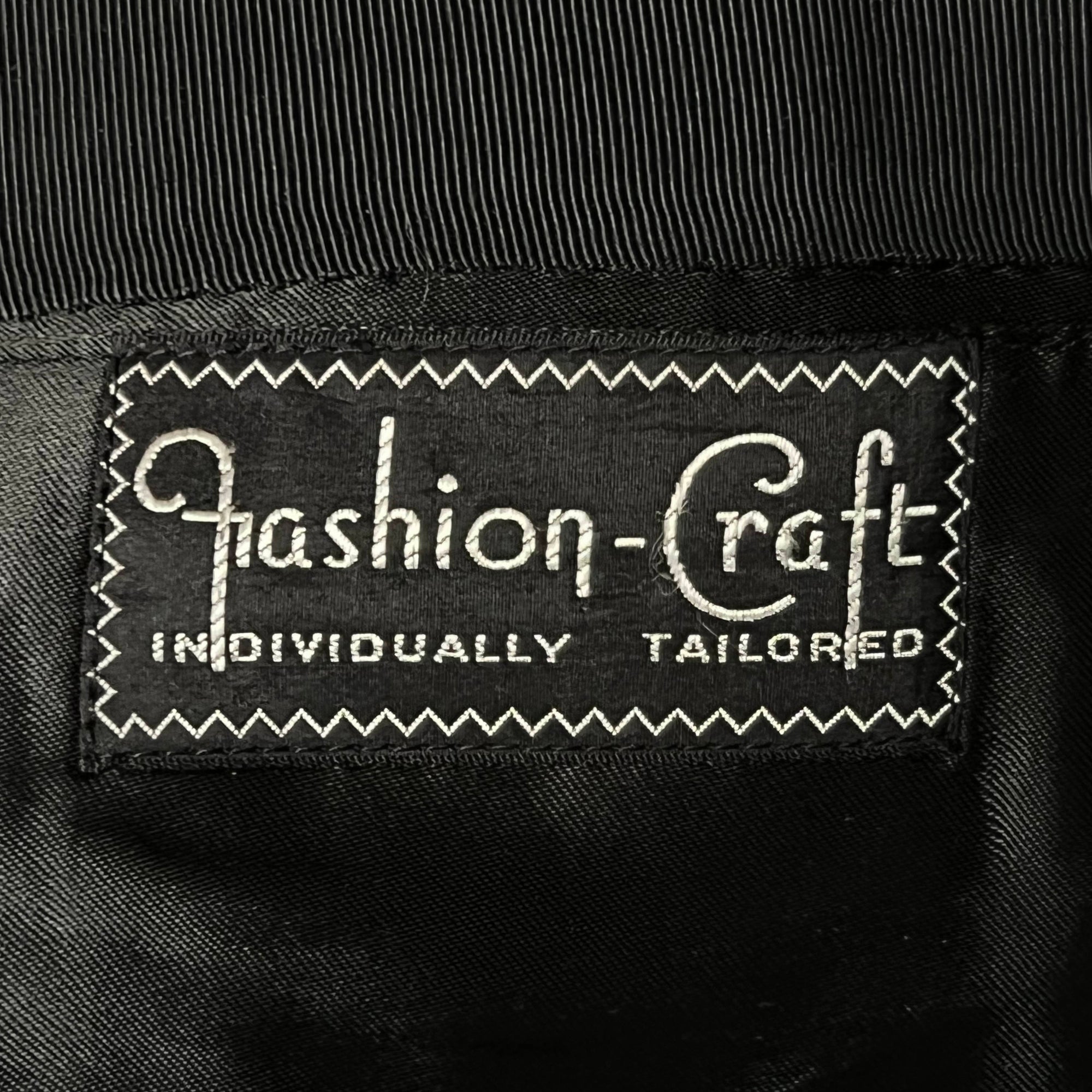 Vintage 1940s Tuxedo Fashion Craft Montreal Dated 1940 Sz 42