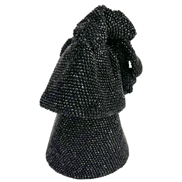 VINTAGE 1940s BLACK BEADED PURSE WITH TONS OF TINY BEADS AND A BEADE –  Vintage Clothing & Fashions