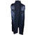 Vintage 1940s Mens Wool Coat Navy Blue Overcoat Size M L