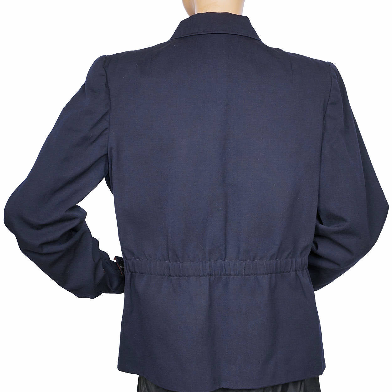 Vintage 1940s Ski Jacket Navy Blue Gabardine Ladies Size M - Poppy's Vintage Clothing