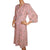 Vintage 1940s Day Dress Floral Printed Pink Silk Chiffon Size M - Poppy's Vintage Clothing