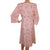 Vintage 1940s Day Dress Floral Printed Pink Silk Chiffon Size M - Poppy's Vintage Clothing