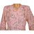 Vintage 1940s Day Dress Floral Printed Pink Silk Chiffon Size M - Poppy's Vintage Clothing
