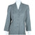 Vintage 1940s 50s Ladies Skirt Suit Silver Grey Wool Size L XL 36” Waist - Poppy's Vintage Clothing