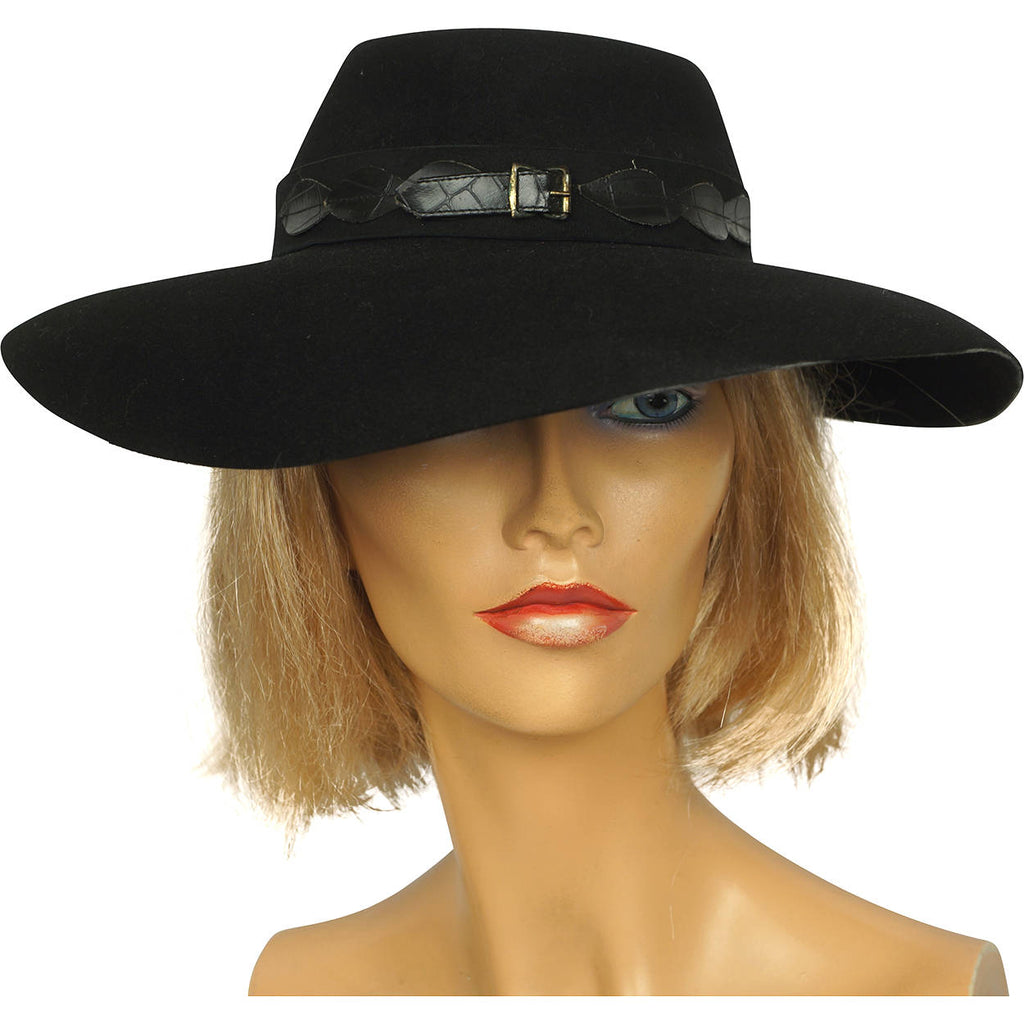 Vintage 1940s Ladies Fedora Hat Genuine Fur Felt Lady Biltmore Canada - Poppy's Vintage Clothing