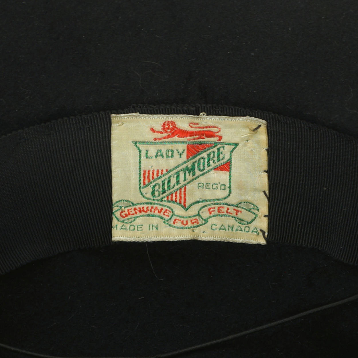 Vintage 1940s Ladies Fedora Hat Genuine Fur Felt Lady Biltmore Canada - Poppy's Vintage Clothing