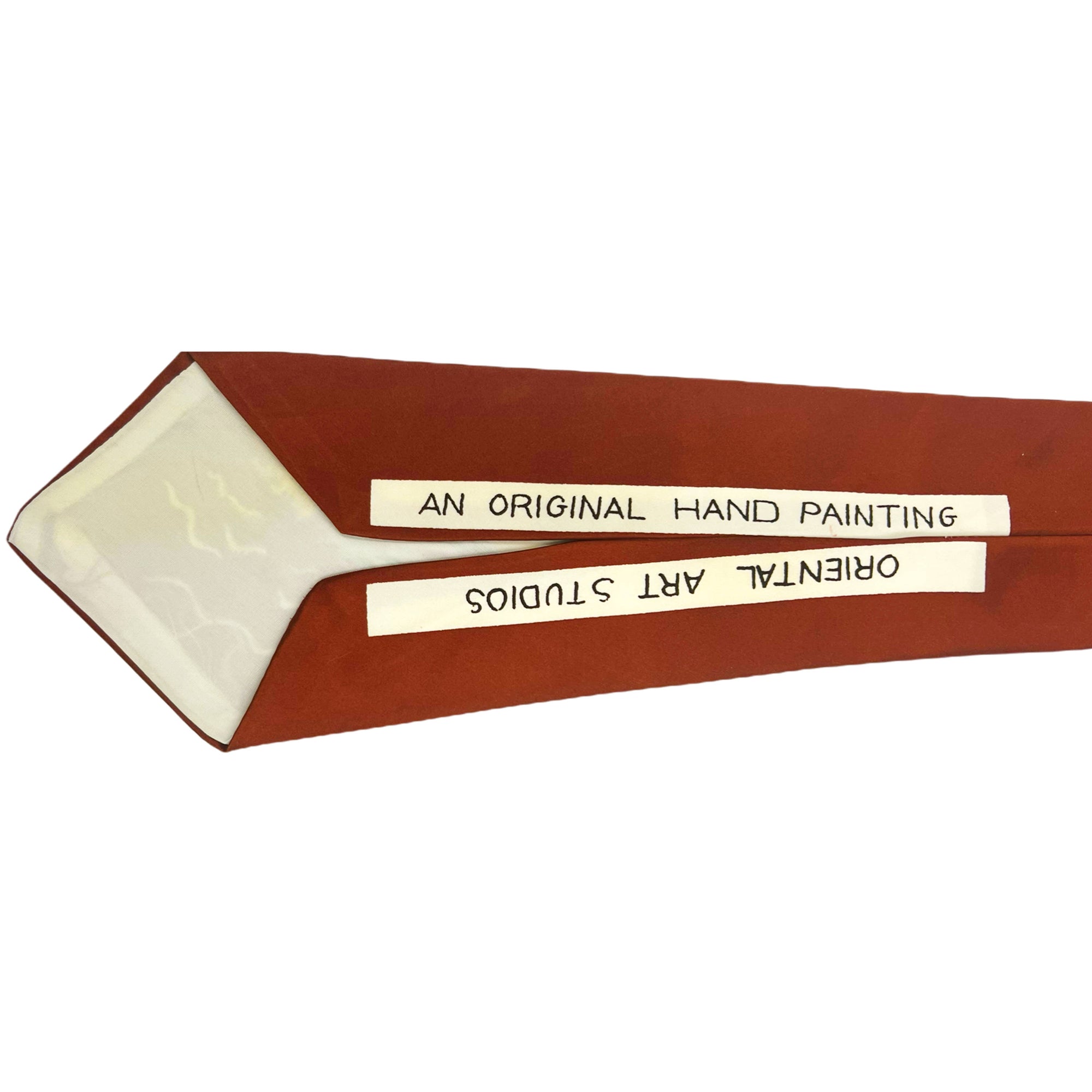 Vintage 1940s Hand Painted Tie Sailboat Swing Necktie Signed
