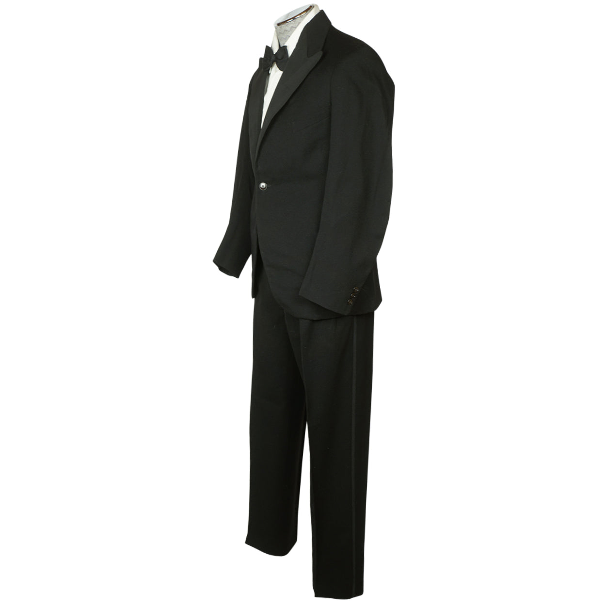 Vintage 1920s Tuxedo Suit 3 pc Custom Tailored James Anderson Kirkcaldy Scotland - Poppy's Vintage Clothing