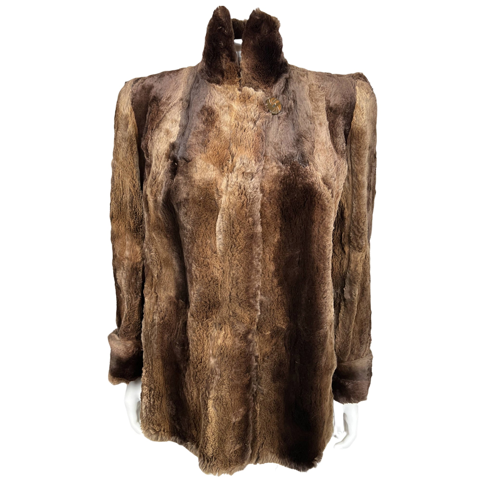 Vintage 1940s Fur Jacket Sheared Beaver Ladies Size M