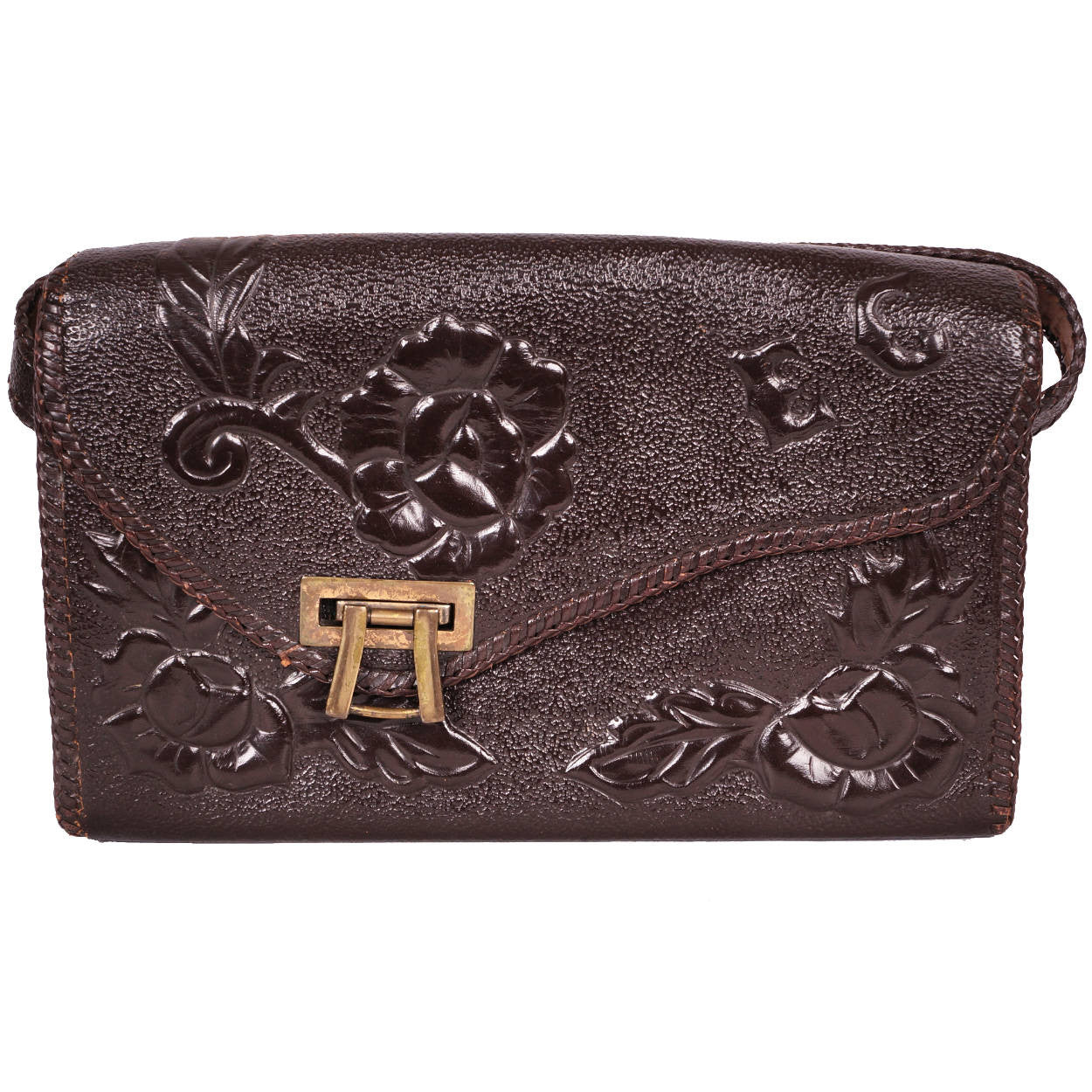 The Cheyenne Tooled Leather Purse in Turquoise – Follow Your Arrow Montana