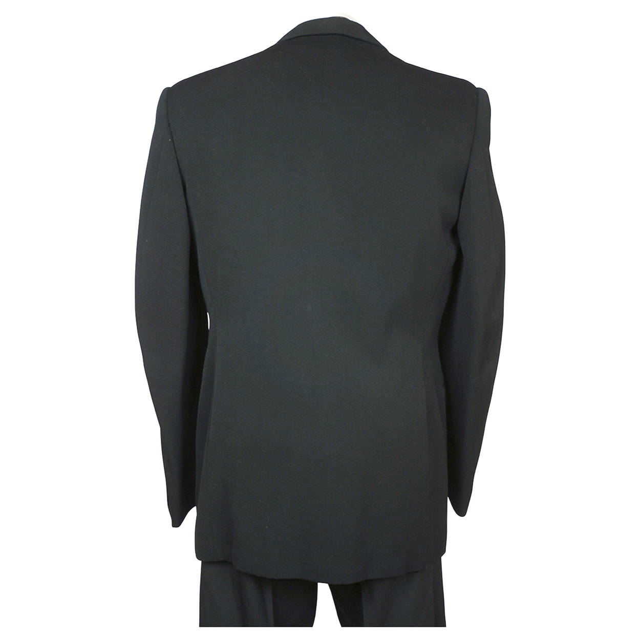 Vintage 1940s Mens Tux Dinner Jacket Fitted Tuxedo w Padded Shoulders ...