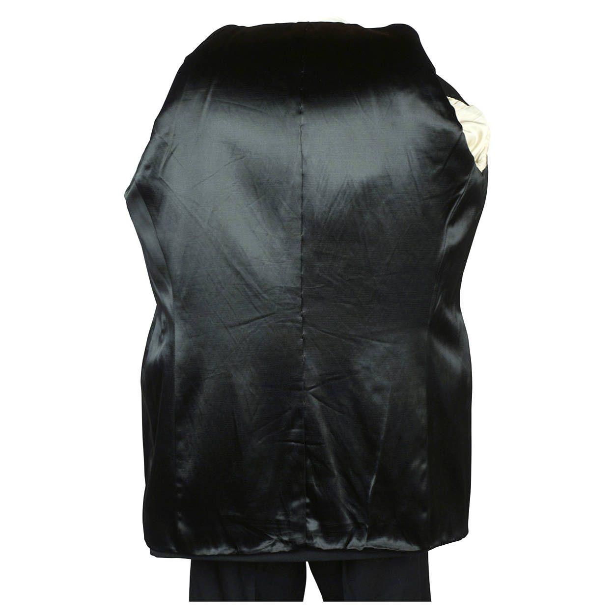 Vintage 1940s Mens Tux Dinner Jacket Fitted Tuxedo w Padded Shoulders Size M - Poppy's Vintage Clothing