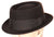 Vintage 1940s Pork Pie Hat - Flat Fedora Style - 7 3/8 - Poppy's Vintage Clothing