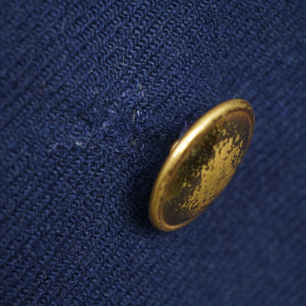Vintage 1940s Blue Blazer with McGill University Crest 1949 - Poppy's Vintage Clothing