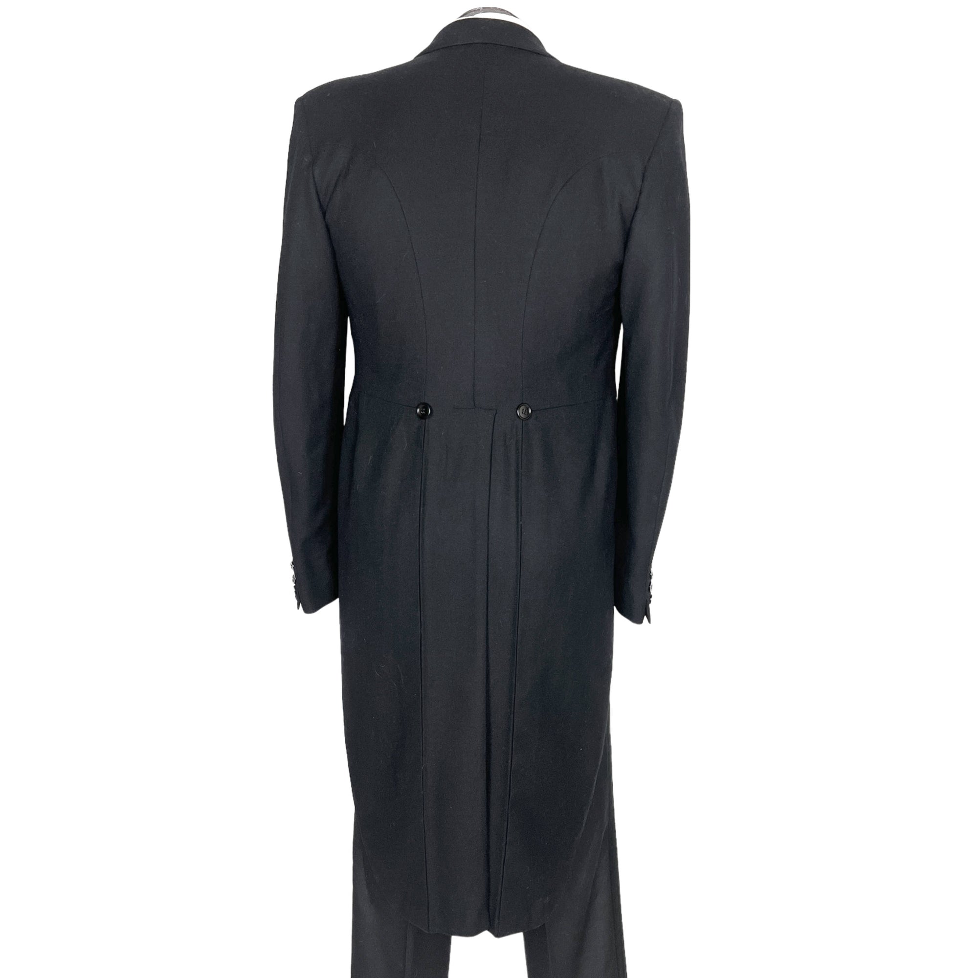 1940s Vintage Cutaway Tails Dated 1949 Tuxedo Tailcoat Sz M